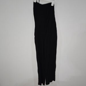 Abercrombie & Fitch Black Sz Small One Shoulder Spaghetti Strap Jumpsuit